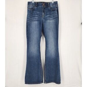 Lane Bryant High Rise Bootcut Jeans 16 Long Tighter Tummy Technology Blue Denim